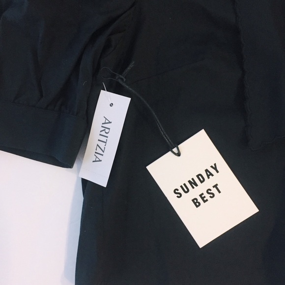 NWT Sunday Best Black New Solitaire Blouse XS - Picture 7 of 14